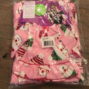 Girls Christmas gown with matching doll gown